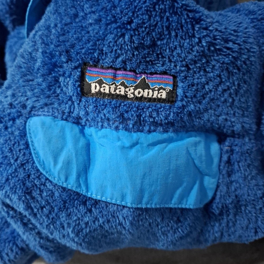 Patagonia Women's Small Blue Re-Tool Snap-T Fleece Pullover Jacket Fall Winter - Picture 9 of 10